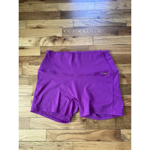 Cleo Harper Pants - Cleo Harper Bike Shorts - Pink Purple Active Wear Athletic Gym Lounge Size Large